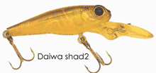 Daiwa shad2,воблер